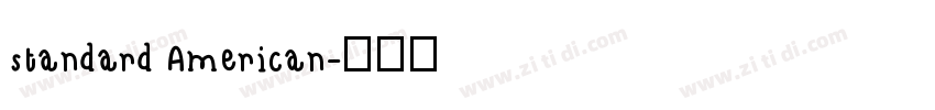 standard American字体转换